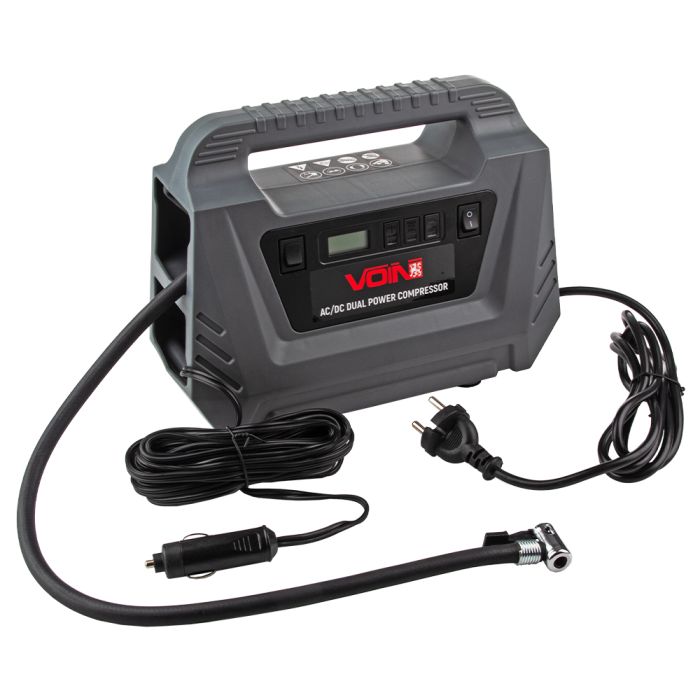 Компресор автомобільний "VOIN" VC-220 116psi/10А/25л/AC /DC/Автостоп