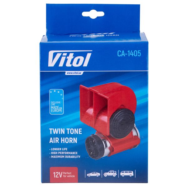 Сигнал пневматичний CA-1405/VITOL/12В/червоний