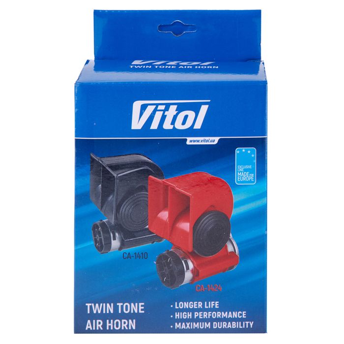 Сигнал пневматичний CA-1410/VITOL/12V/чорний