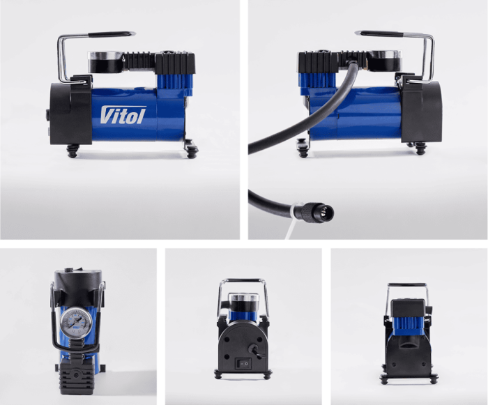 Компресор "ViTOL" K-20 100psi/12Amp/35л/прикурювач