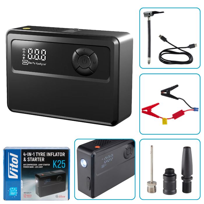 Компресор "ViTOL" K-25 4in1/14.8V/22.2wh/6000mAh